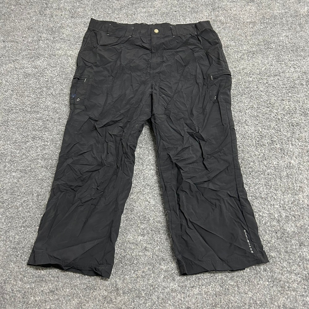 Columbia Capri Pants Womens Size M Black Omni-Shade Hiking Outdoor Lightweight